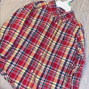 Boys Ralph Lauren Checked Button Down - 3T